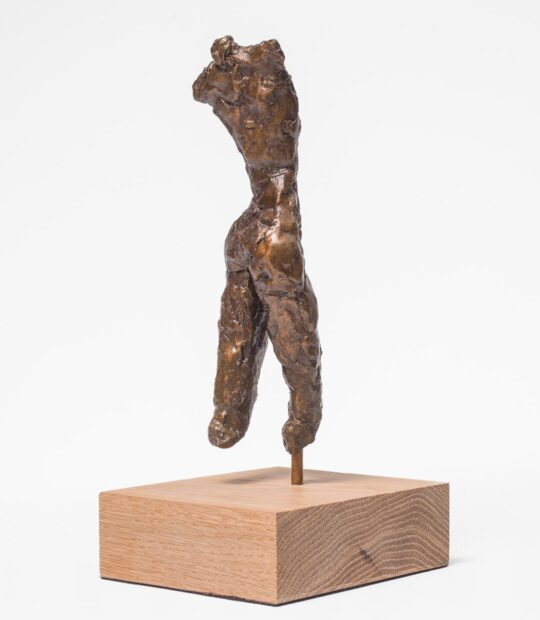 Figurative sculpture Anchor with Bronze Patina