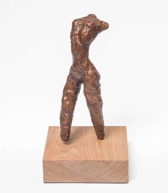 Figurative sculpture Arch with Bronze Patina