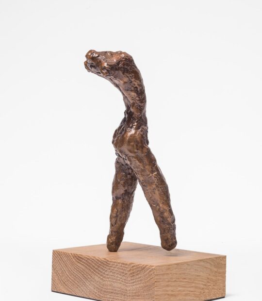 Figurative sculpture Arch with Bronze Patina
