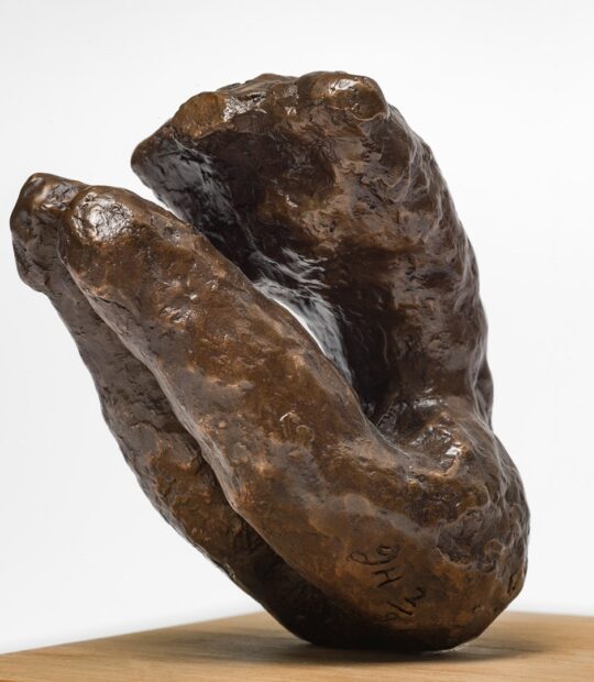 Figurative sculpture Control with Bronze Patina