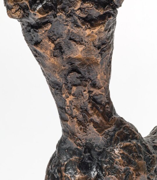Figurative sculpture Extension with Bronze Patina