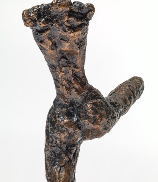 Figurative sculpture Extension with Bronze Patina