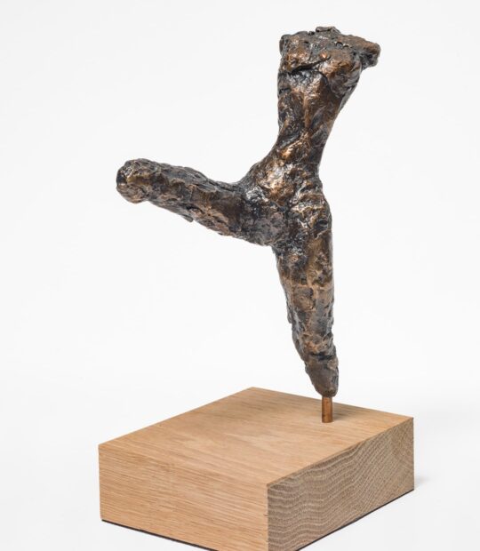 Figurative sculpture Extension with Bronze Patina
