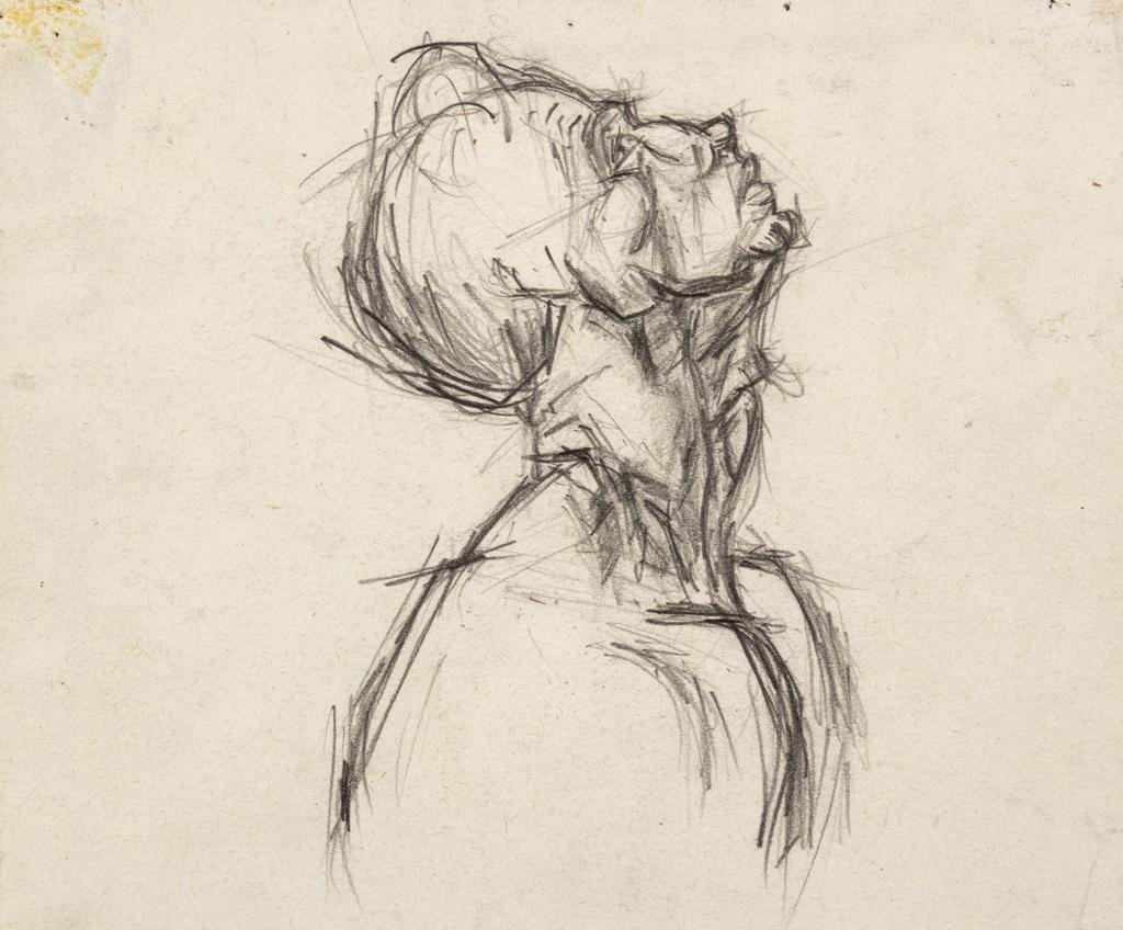 Figurative drawing of head in Pencil