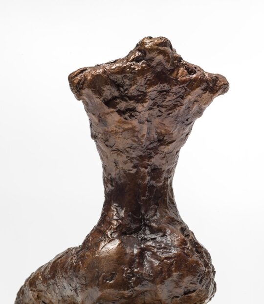 Figurative sculpture Kneel II with Bronze Patina