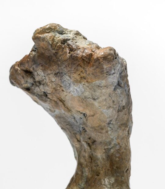 Figurative sculpture Kneel II with Light Patina