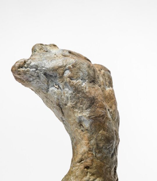Figurative sculpture Kneel II with Light Patina